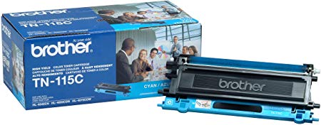 Brother TN-115C DCP-9040 9042 9045 HL-4040 4050 4070 Toner Cartridge (Cyan) in Retail Packaging