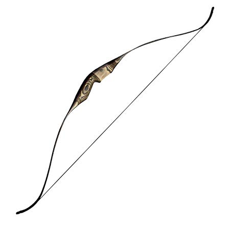 SAS Gravity 60" One-Piece Hunting Recurve Bow Wooden Traditional