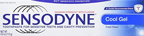Sensodyne Cool Gel Toothpaste for Sensitive Teeth & Cavity Protection - 4 oz