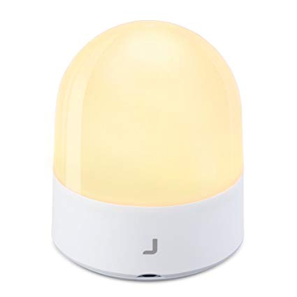 Night Light for Kids, JSVER Baby Nursery Night Light, Bedside lamp for Breastfeeding Diaper with Adjustable Brightness Warm/White Light, Safe ABS PP, Rechargeable, Touch Control