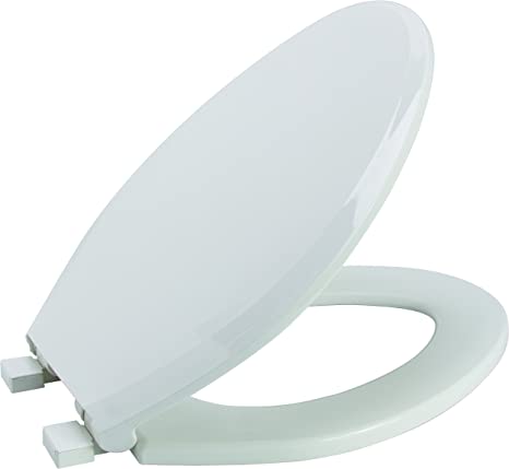 Premier Faucet 283032 Slow-Close, Elongated Plastic Toilet Seat, White
