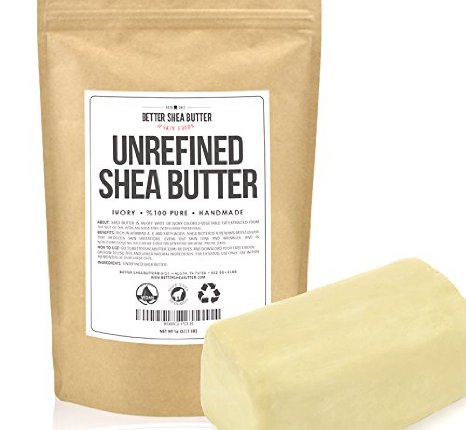 Unrefined Shea Butter by Better Shea Butter - African Raw Pure - Use Alone or in DIY Body Butters Lotions Soap Eczema and Stretch Marks Products Lotion Bars Lip Balms and More - 1 lb 16 oz