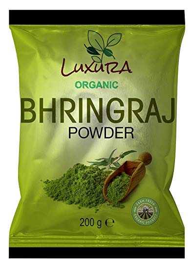 Luxura Sciences Natural Bhringraj Powder for hair growth and conditioning 200 Grams (Eclipta Alba)