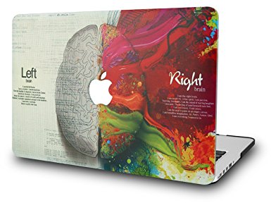 KEC MacBook Pro 15 Inch Case (2016, Touch Bar) Plastic Hard Shell Cover Protective A1707 Space Galaxy (Brain)