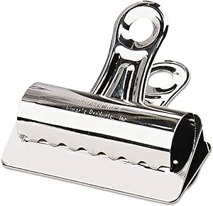 Sparco SPR58503 Bulldog Clip-4" (101.6 Mm) Lengthx3" (76.2 Mm) Width-12/Box-Silver-Steel