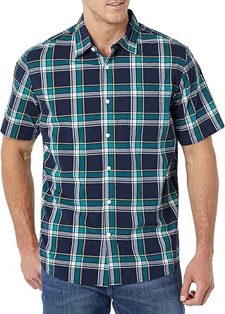 Amazon Essentials Short Sleeve Shirt for Men, Available in Big & Tall