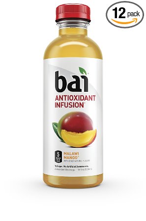 Bai Malawi Mango, Antioxidant Infused Beverage, 18 Fl. Oz. Bottles (Pack of 12)