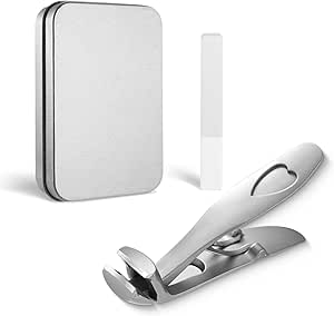 Cumuul ClipMaster Pro, Cumulus Clipmaster Pro,Ergonomic Angled Head Senior Toenail Clipper, Dotmalls Hilipert Nail Clippers for Men Women(Silver)