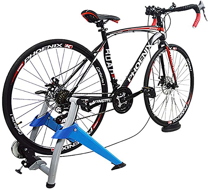 QXT Indoor Bike Trainer Indoor Eexercise Bicycle Magnetic Trainer Stand Magnetic Resistances Allows You To Work Out with Your Bike