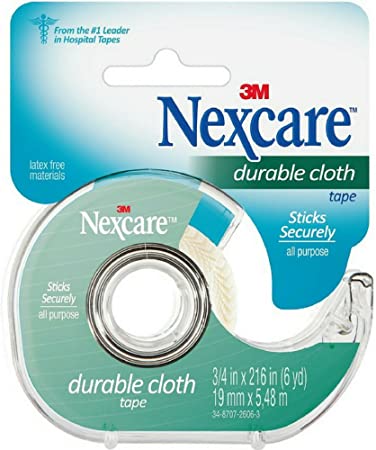 Nexcare Durable Cloth Tape 3/4 Inch X 6 Yards, 1 ea (Pack of 3)