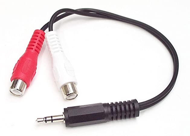 StarTech.com 6in Stereo Audio Y-Cable - 3.5mm Male to 2x RCA Female - Headphone Jack to RCA – Computer / MP3 to Stereo 1x Mini-Jack 2x RCA (MUMFRCA)