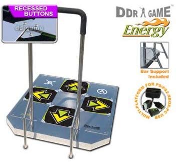 PS2 USB Energy Metal Arcade 3 in 1 Dance Pad with Handle Bars