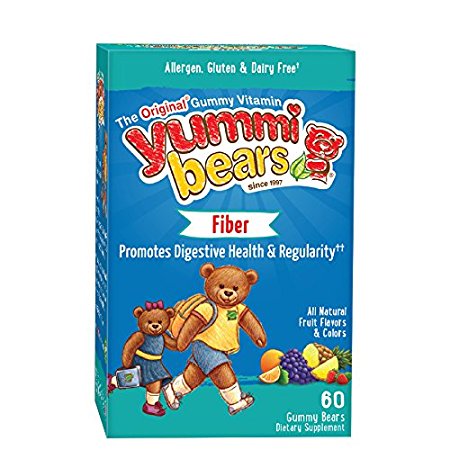 Yummi Bears Fiber Supplement for Kids, 60-Count Gummy Bears