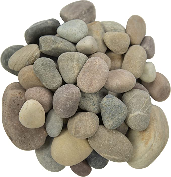 MSI Decorative Polished Multicolor Pebbles, 1.2 inch - 2 inch, 40 lb. Bag