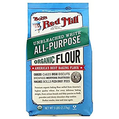 Bobs Red Mill Organic Unbleached White Flour (2x5lb) by Bob's Red Mill