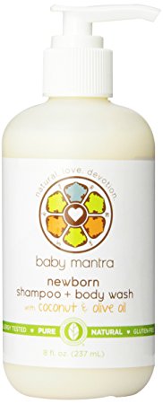 Baby Mantra Newborn Shampoo and Body Wash, 8 Fluid Ounce