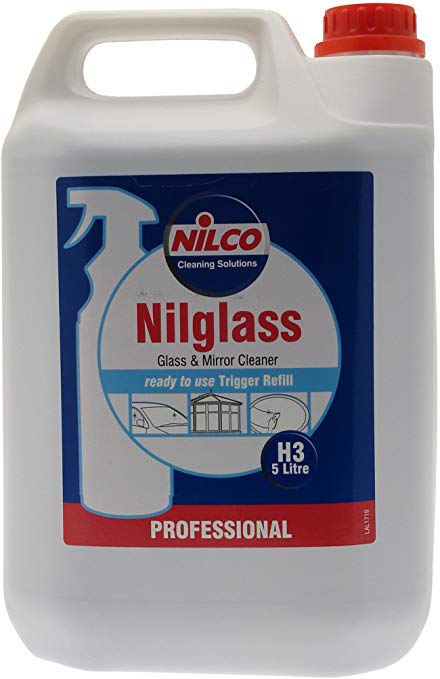 Nilco H3 Nilglass Glass and Mirror Cleaner, 5L