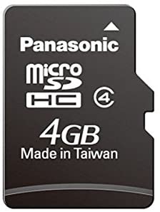 Panasonic 4GB Class 4 MicroSD Card with Adaptor