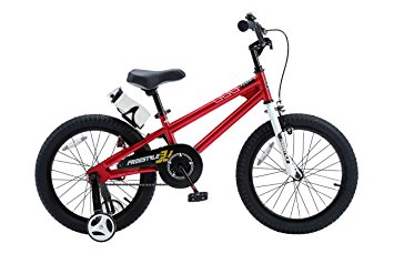 RoyalBaby BMX Freestyle Kids Bike, Boy's Bikes and Girl's Bikes with training wheels, Gifts for children, 18 inch wheels, in 6 colors