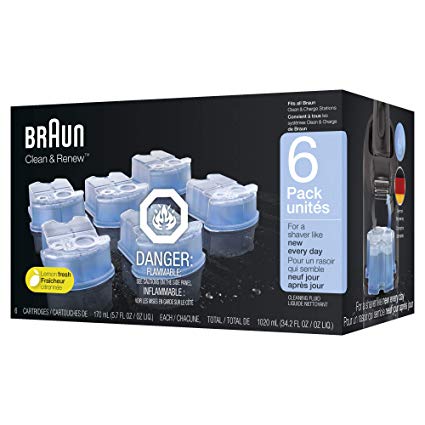 Braun Clean & Renew Refill Cartridges, 6 Pack