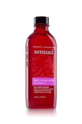 Bath and Body Works Aromatherapy Sensual Black Currant Vanilla Bath & Massage Oil 4 Oz