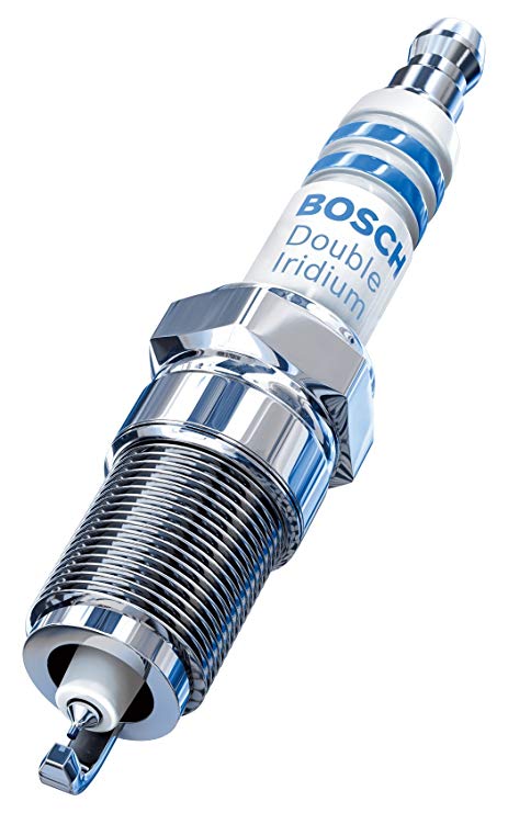 Bosch 9609 Double Iridium Spark Plug, Up to 4X Longer Life (Pack of 4)