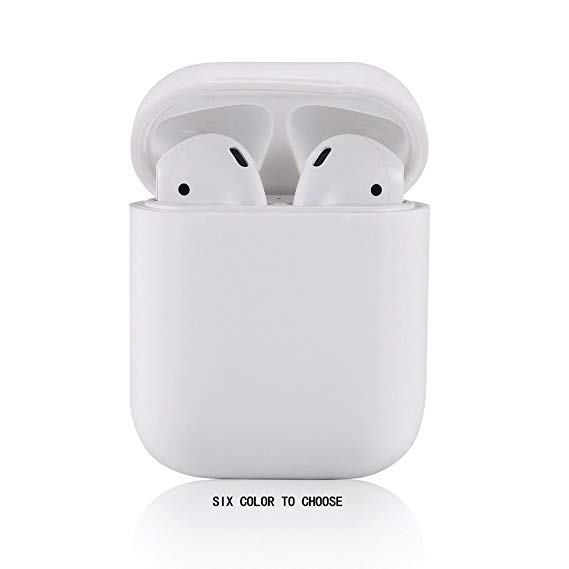 AirPods Case,Teyomi Protective Silicone Cover Skin with Sport Strap Compatible Apple Airpods Charging Case (White)