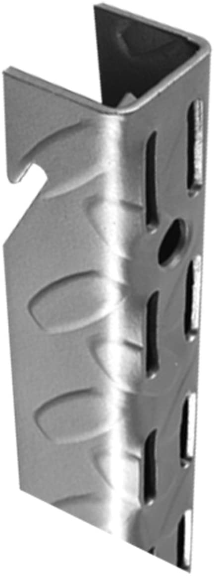 John Sterling HEAVYWEIGHT Diamond Plate Shelf Support System Adjustable Wall Standard, 45-inch, Platinum, 0201-45PM