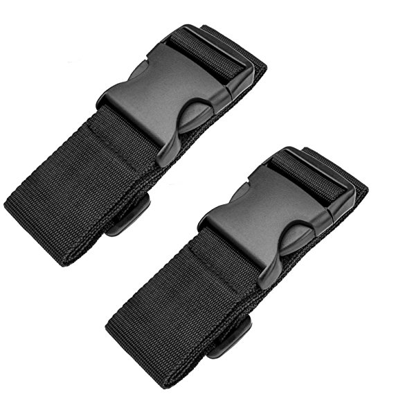 Luxebell Add A Bag Luggage Straps, Suitcase Belt Travel Accessories 2-Pack