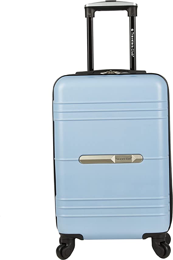 Travelers Club 20" Richmond Spinner Carry-On Luggage, Blue, Inch