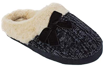 Chinese Laundry CL Women's Slippers, Winter Warm Knit Slip on Clogs with Memory Foam, Size Small to XL