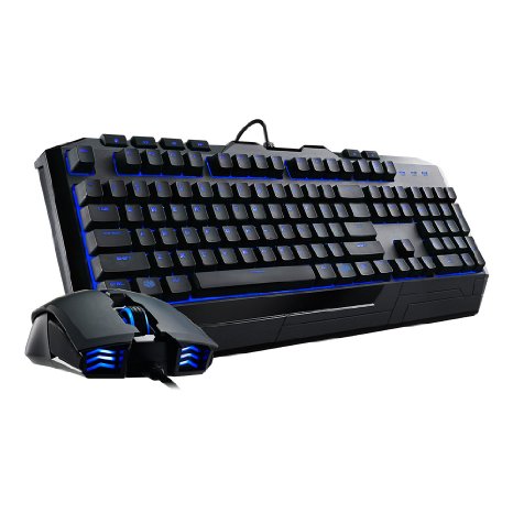 Cooler Master Devastator II - Blue LED Gaming Keyboard and Mouse Combo Bundle SGB-3030-KKMF1-US