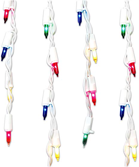 Brite Star 100 Count Stay-Straight Icicle Lights, Multicolor
