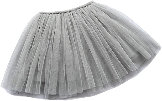 BUENOS NINOS Girl's 3 Layers Tulle Dress Up Tutu Princess Ballet Dance Party Skirt with Lining for 2-9T