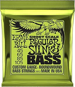 Ernie Ball Regular Slinky Nickel Wound Short Scale Bass-Saiten, Stärke 50-105