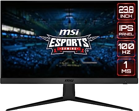 MSI 24” FHD (1920 x 1080) Non-Glare with Super Narrow Bezel 75Hz 1ms 16:9 HDMI/DP AMD Radeon FreeSync IPS Gaming Monitor (OPTIX G2412V),Black