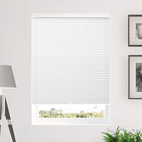 CHICOLOGY Cordless Cellular Shades Privacy Single Cell Window Blind, 72" W X 64" H, Morning Mist (Privacy & Light Filtering)