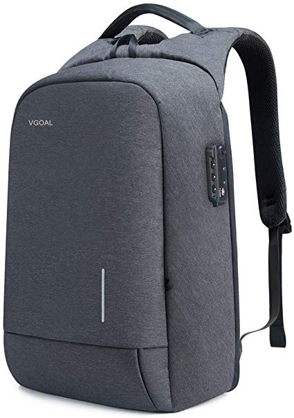 VGOAL Laptop Backpack 13.3 Inch Lightweight Traveling Bag with 2.0 USB Charging Port TSA Lock Anti Theft Business Laptop Rucksack Water Resistant for Women and Men