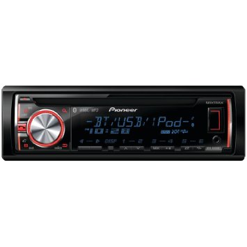 Pioneer DEHX6600BT In-Dash CD/MP3/USB Car Stereo Receiver with A2DP Bluetooth, Pandora Link, MIXTRAX, iPod Support and AUX (Discontinued by Manufacturer)