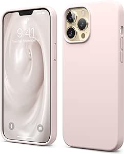 elago Liquid Silicone Case Kompatibel mit iPhone 13 Pro Max Hülle (6,7"), Hochwertiges Silikon, Rundumschutz Handyhülle : 3-Layer Struktur Schutzhülle, Kratzfestes Weiches Mikrofaserfutter (Rosa)