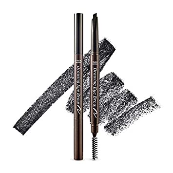 ETUDE HOUSE Drawing Eye Brow #6 Black | Long Lasting Eyebrow Pencil for Soft Textured Natural Daily Look Eyebrow Makeup