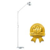 Brightech Contour8482 LED Floor Lamp - Bright and Beautiful Light - Made from Brushed Anodized Aluminum - Bend and Shape to Any Position with 3 Pivoting Sections - Latest LED Technology - Cool to the Touch - Saves Energy - Worth the Investment
