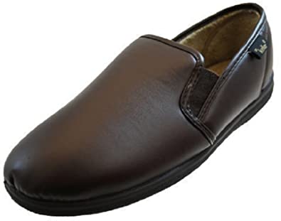 Dr Keller Mens Twin Gusset Slippers Slip On Good Strong Soles UK Size 6-7-8-9-10-11-12