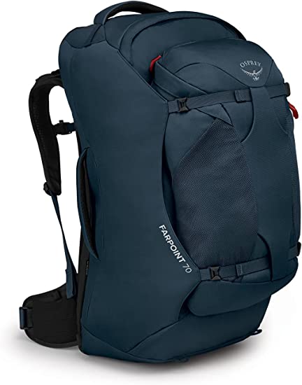 Osprey Farpoint 70 Men's Travel Backpack, Muted Space Blue