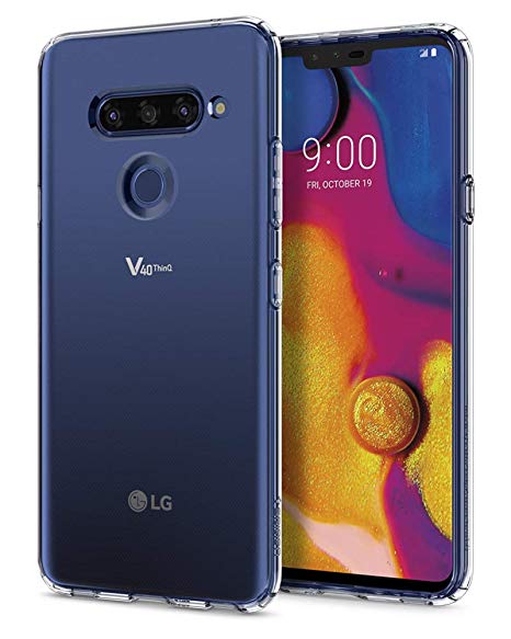 Spigen Liquid Crystal Designed for LG V40 ThinQ Case (2018) - Crystal Clear