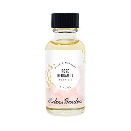 Edens Garden Rose And Bergamot Body Oil, Contains: Bergamot, Rose, Patchouli, 1 oz.