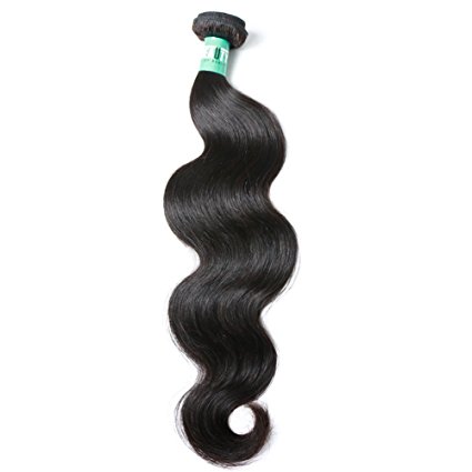 Msbeauty Hair 8"~30" Brazilian Virgin Hair Body Wave 1 Bundles of 18 inch 100g Grade 5A Unprocessed Virgin Human Hair Weave Weft Natural Color Tangle-free