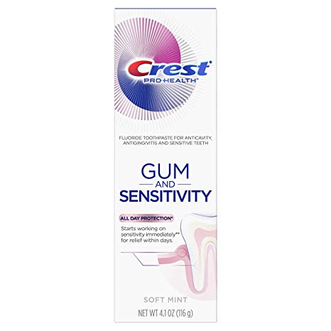 Crest Pro-Health Gum And Sensitivity, Sensitive Toothpaste, All Day Protection, 4.1 Ounce