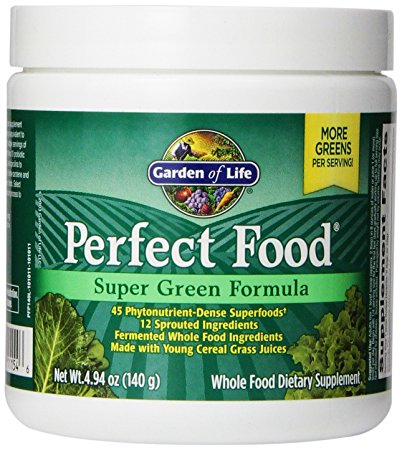 Garden of Life Whole Food Vegetable Supplement - Perfect Food Green Superfood Dietary Powder, 140g