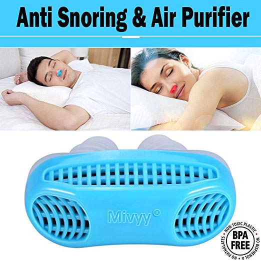 Anti Snoring Devices, Snoring Aids, 2-in-1 Snore Stopper and Breathing Air Purifier, Nose Vents Nasal Dilator, Stop Snoring Solution for Comfortable Sleeping